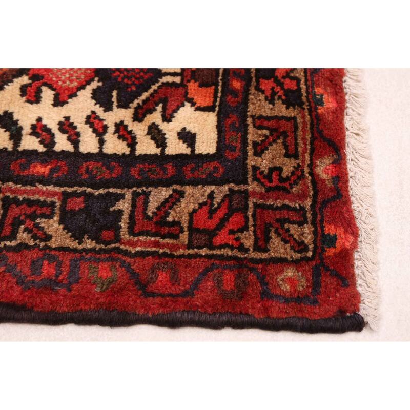 ECARPETGALLERY Hand-knotted Andelz Red Wool Rug - 3'3 x 6'0