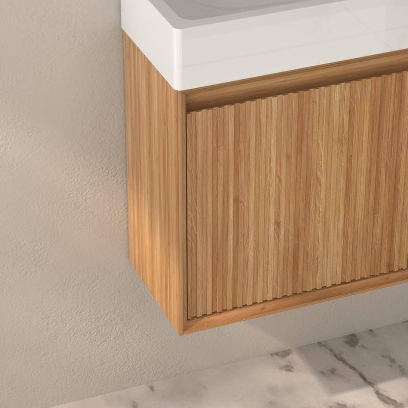 Bathroom Vanity with Sink Small Wall Mounted Storage Cabinet - 16" W x 19.29" H