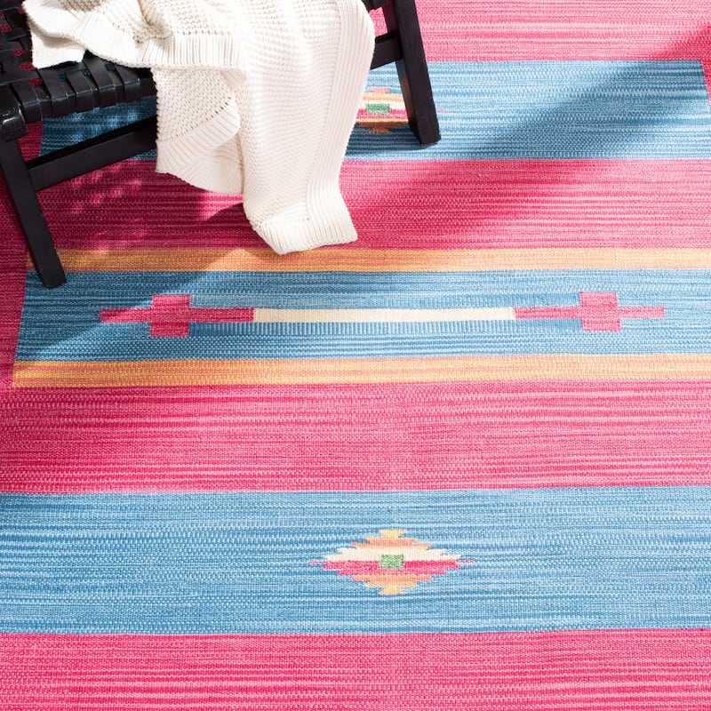 SAFAVIEH Handmade Flatweave Montauk Adyson Boho Cotton Rug