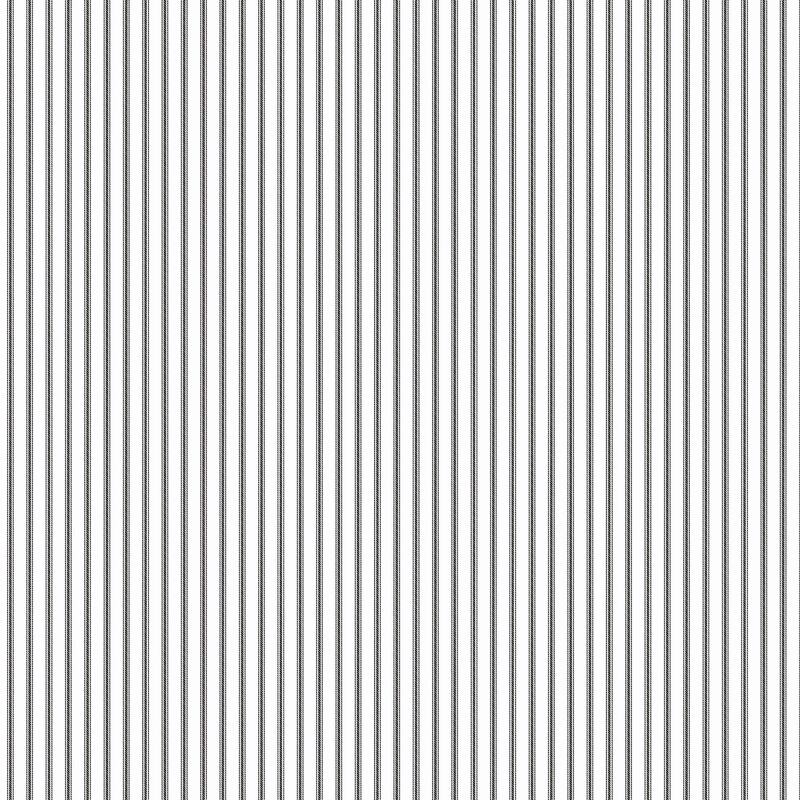 Pessac Tailored Stripe Positive 20.5 In X 33 Ft Washable Wallpaper - Black