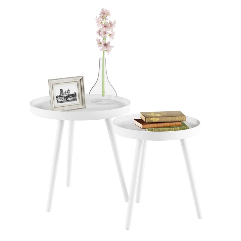 Lavish Home Set of 2 Nesting End Tables