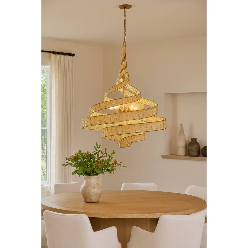 Varaluz Flow 6-Light Large Twist Pendant