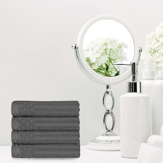 Superior Soho Ribbed Cotton Hand Towel Set of 4