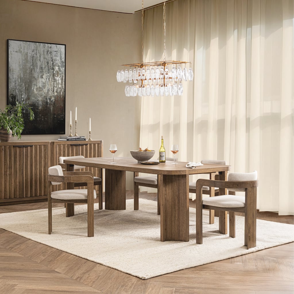 Classic Home Labelle Oak Veneer Dining Table