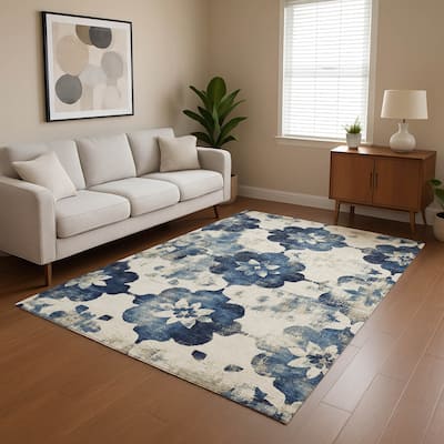 Premium Washable Super Soft Modern Floral Mayfield Rug
