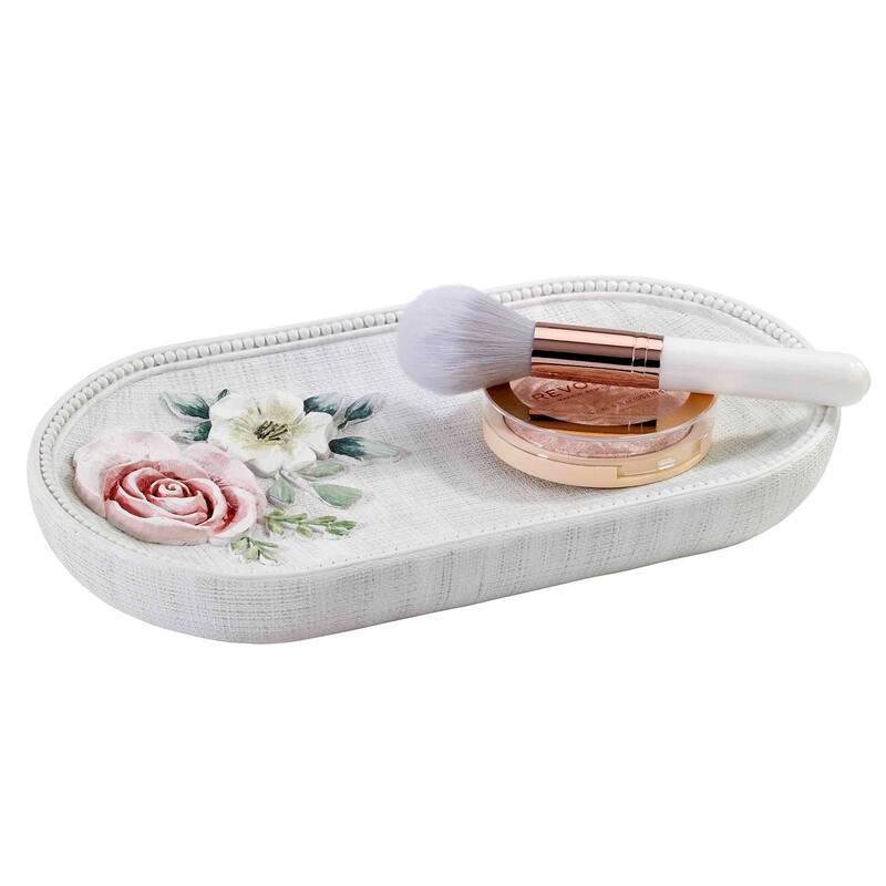 Avanti Linens Spring Garden Tray - White