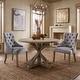 preview thumbnail 8 of 11, Kimpton Linen Tufted Dining Chair (Set of 2) by iNSPIRE Q Artisan