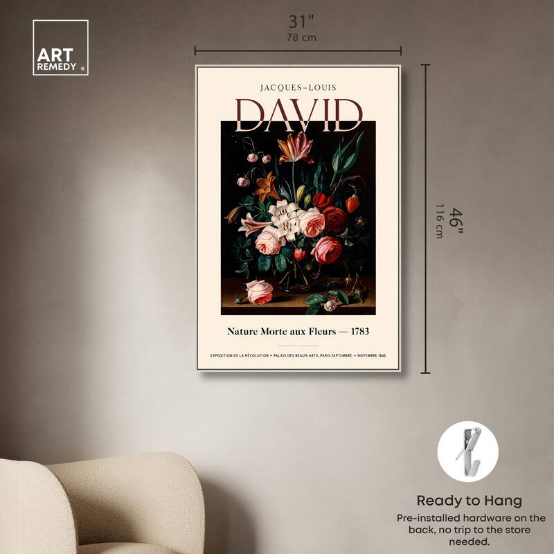 Flowers in a Dark Canvas by Art Remedy
