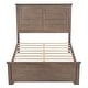 preview thumbnail 9 of 30, Farmhouse Wooden Platform Bed with Panel Headboard for Teen Room