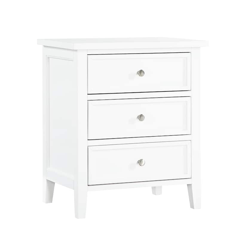Luca 3-drawer Nightstand, Bedroom Furniture