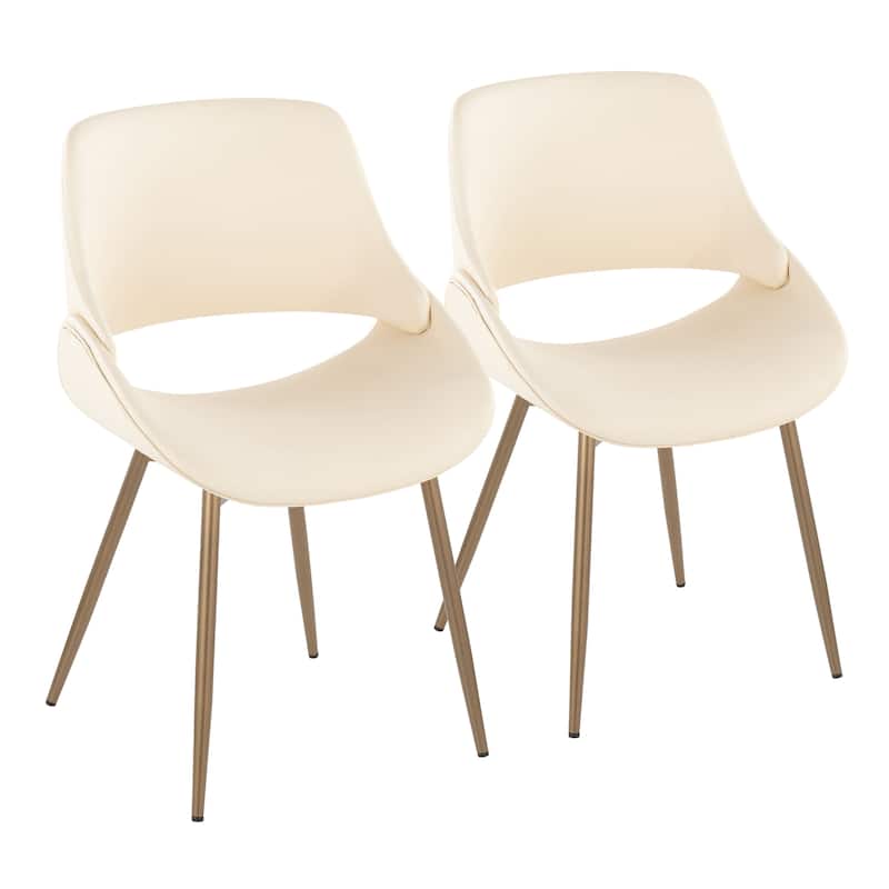 Carson Carrington Svellingen Dining/Accent Chair with Half-Lap Metal Legs (Set of 2)
