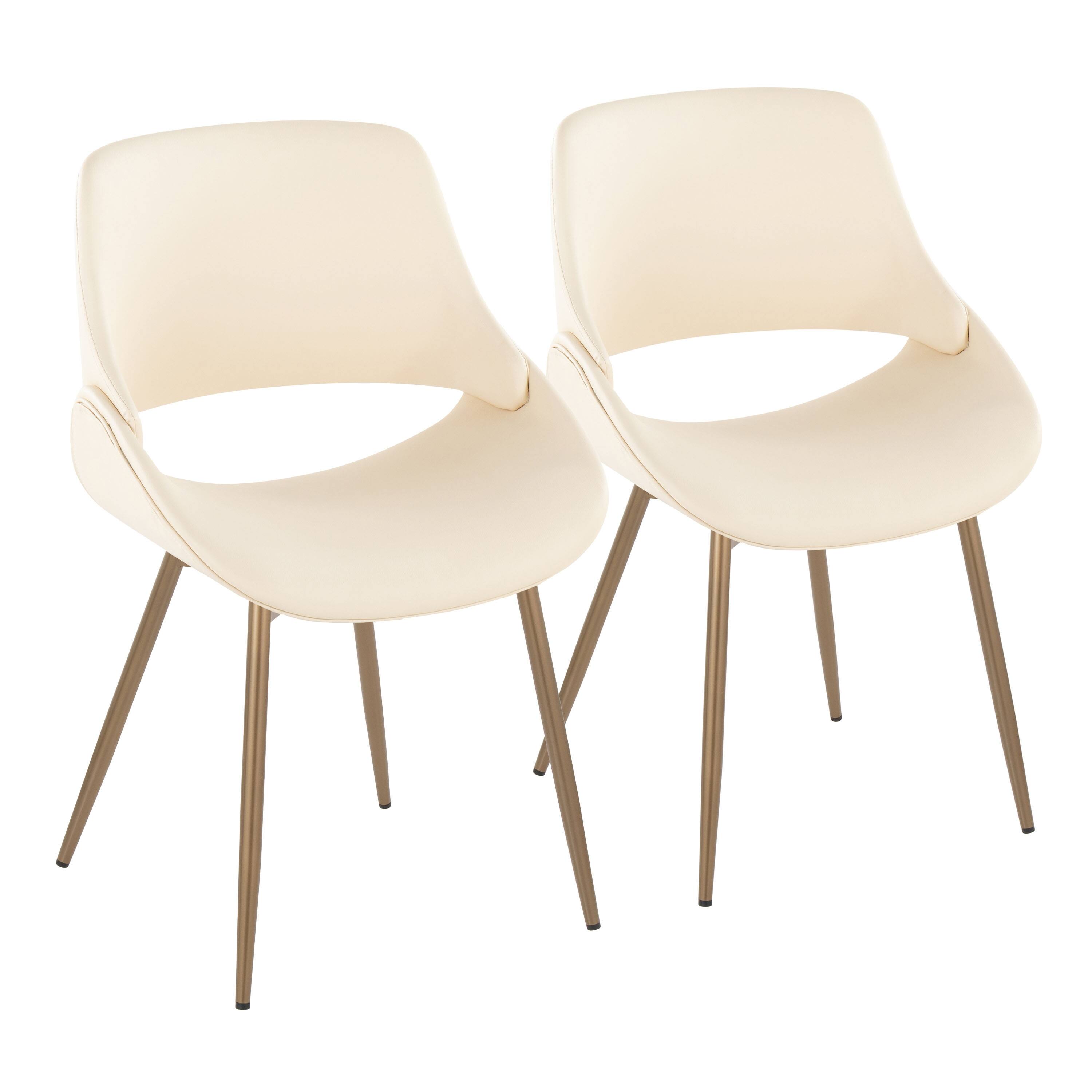 Option Cream Faux Leather/Antique Copper