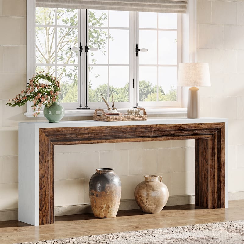70.9 Inches Extra Long Console Sofa Table for Living Room Entryway - 11.61" D x 70.9" W x 32.68" H