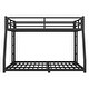 preview thumbnail 6 of 9, Full XL over Queen Size Metal Frame Bunk Bed for Teens & Adults with 2 Side Ladder and Safety Guardrail, Under Bed Storage