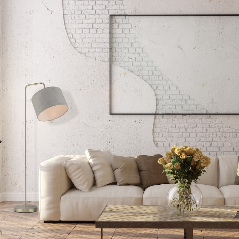 Barden 58" Floor Lamp with Linen Shade