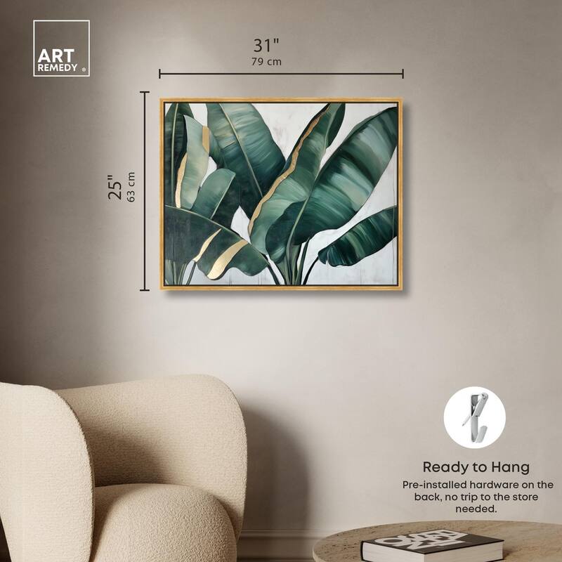 Jungle Jewel Jade I Canvas by Art Remedy
