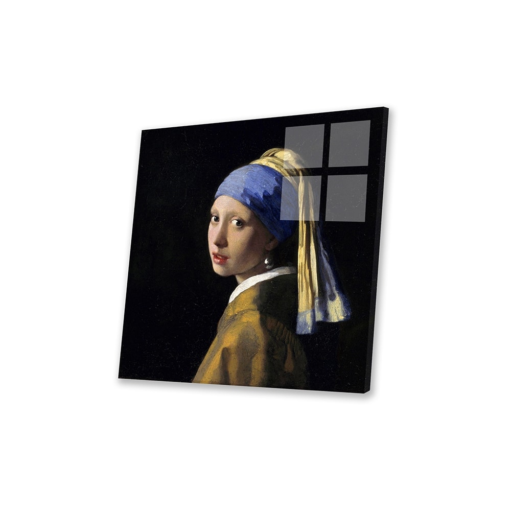 Girl with a Pearl Earring Print On Acrylic Glass by Johannes Vermeer ...