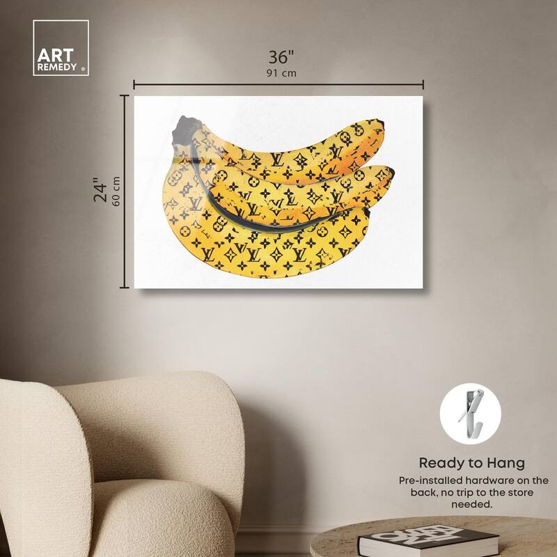 Fashion Bananas Acrylic by Art Remedy, Ready to Hang