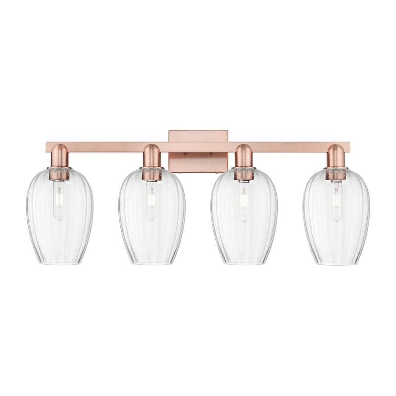 Innovations Lighting Downtown Urban - Preston - 4 Light 36" Flute Shade Bath Vanity Light