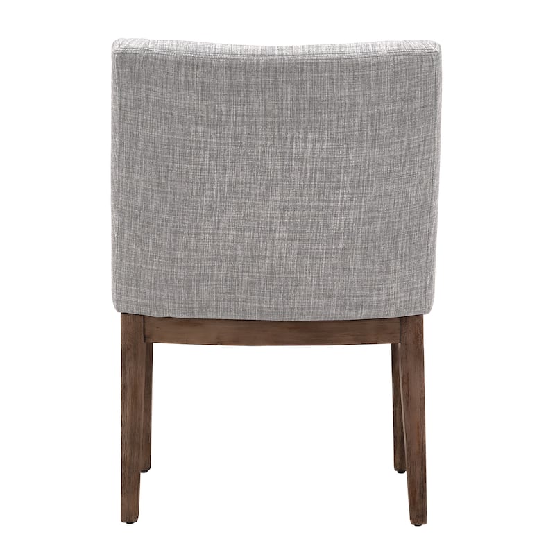Voyager Button Tufted Slope Arm Linen Dining Chair (Set of 2) by iNSPIRE Q Artisan