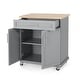 preview thumbnail 17 of 33, Batavia Indoor Kitchen Cart with Wheels by Christopher Knight Home