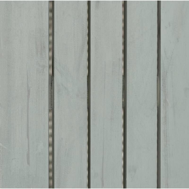 Walker Edison Elephant Point Acacia Wood Chevron Bench