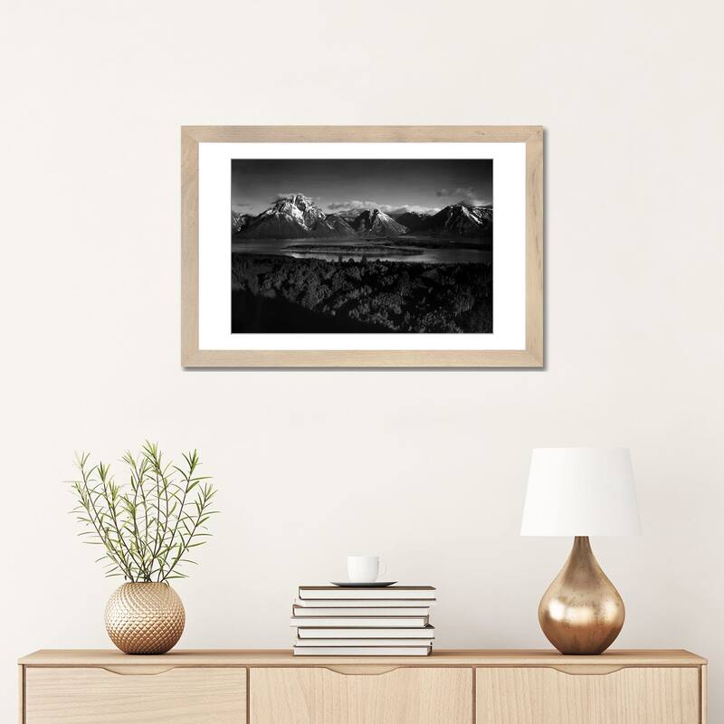 iCanvas "Mt. Moran and Jackson Lake from Signal Hill" by Ansel Adams
