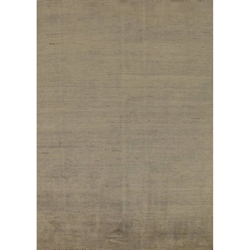 Gabbeh Modern Area Rug Hand-Knotted Wool Carpet - 4'9" x 6'7"