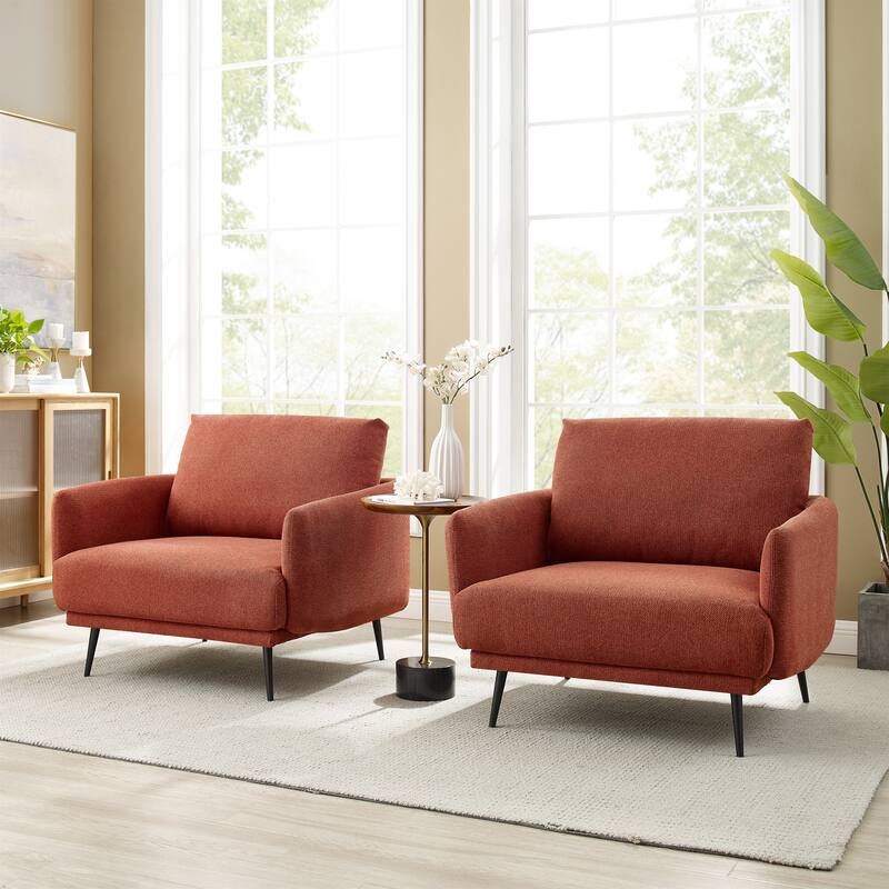 Karaka 37.5"W Oversized Armchair Leisure Sofa Accent Chair (Set of 2)