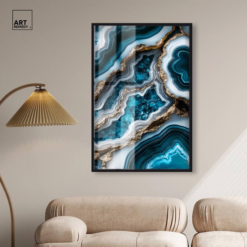 Teal Tides Treasure II Shadowbox by Art Remedy