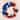3-Finish Patriotic Ornament Wreath - 22" - Red, White and Blue