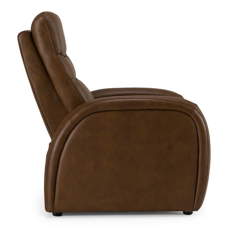 Divani Casa Huslia Modern Brown Leather Zero Gravity Recliner Chair