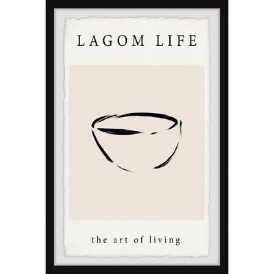 Lagom Lifestyle Framed Wall Art, Elegant Home Touch - Sophisticated Artwork for Refined Décor