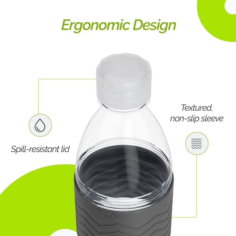 Copco Hydra Reusable Tritan Water Bottle with Spill Resistant Lid
