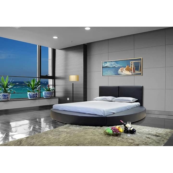 Greatime Modern Round Shape Platform Bed