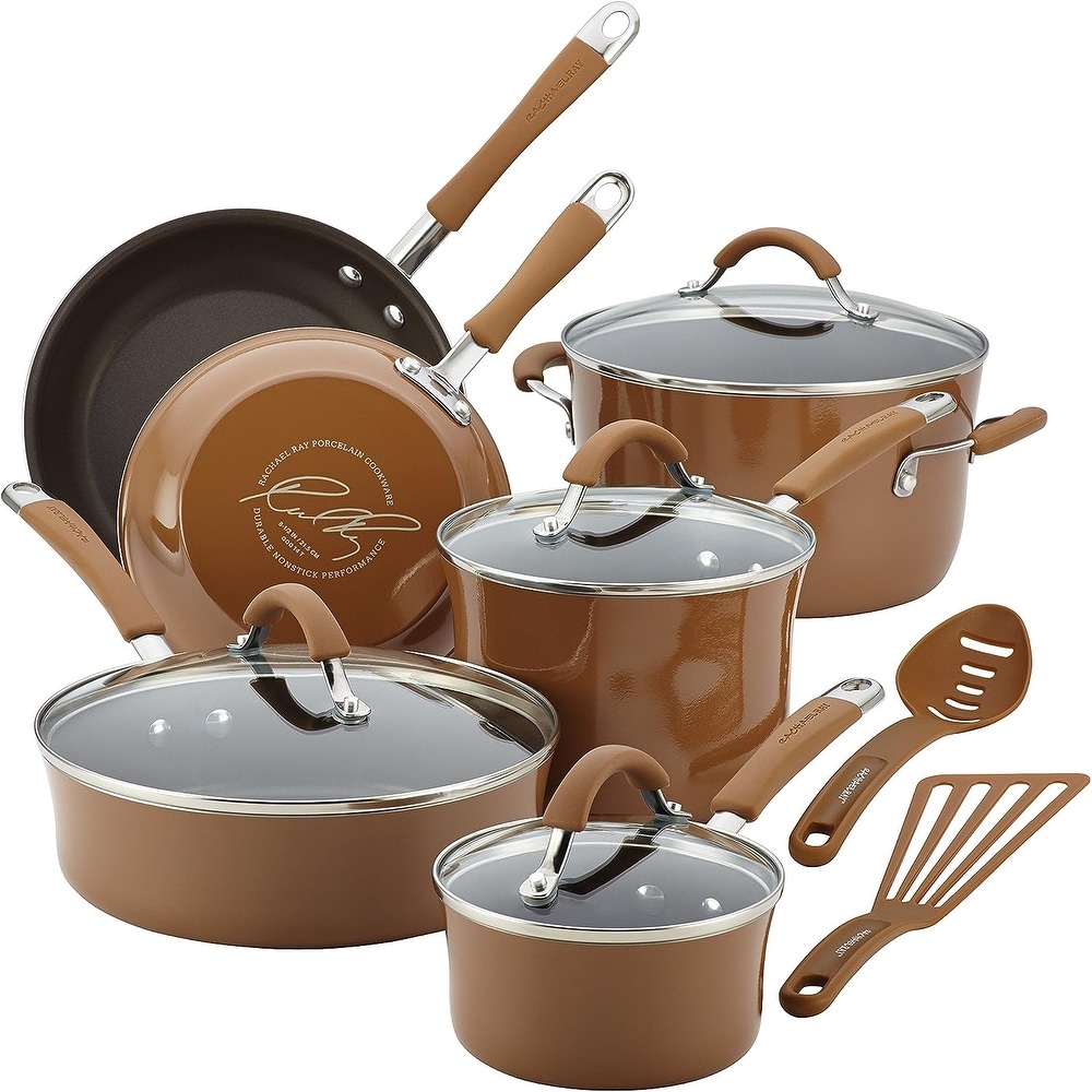 Kitchen Academy Nonstick Granite-Coated 12/15-piece Cookware Set - On Sale  - Bed Bath & Beyond - 29809244