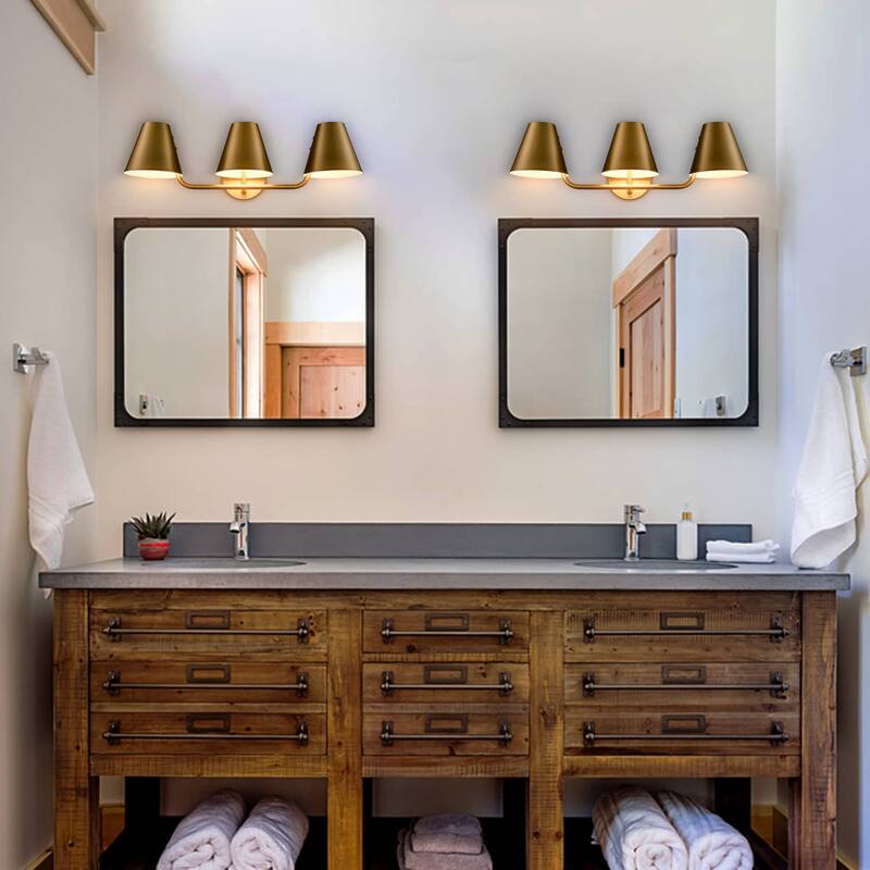 Palmas Industrial 3-Light Bathroom Vanity Light