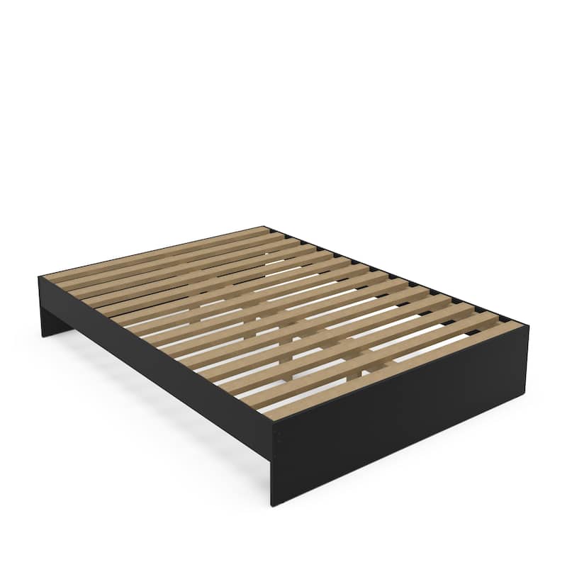 Polifurniture Madison Platform Bed with Bookcase Headboard