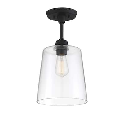 Meridian M60010 Single Light 10" Wide Semi-Flush Ceiling Fixture