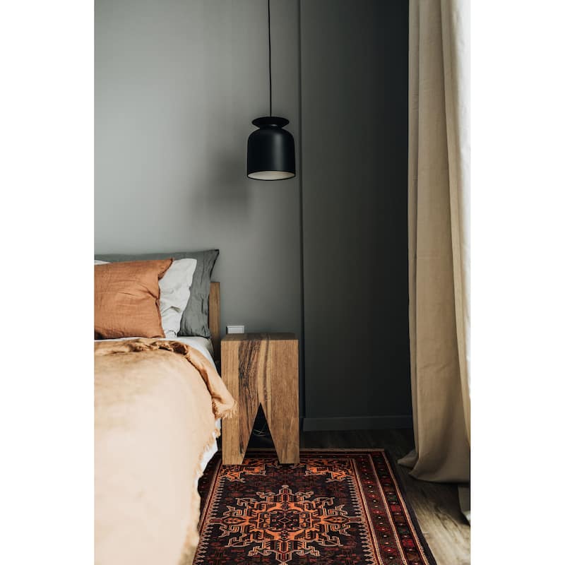 ECARPETGALLERY Hand-knotted Teimani Dark Navy Wool Rug - 3'8 x 6'4