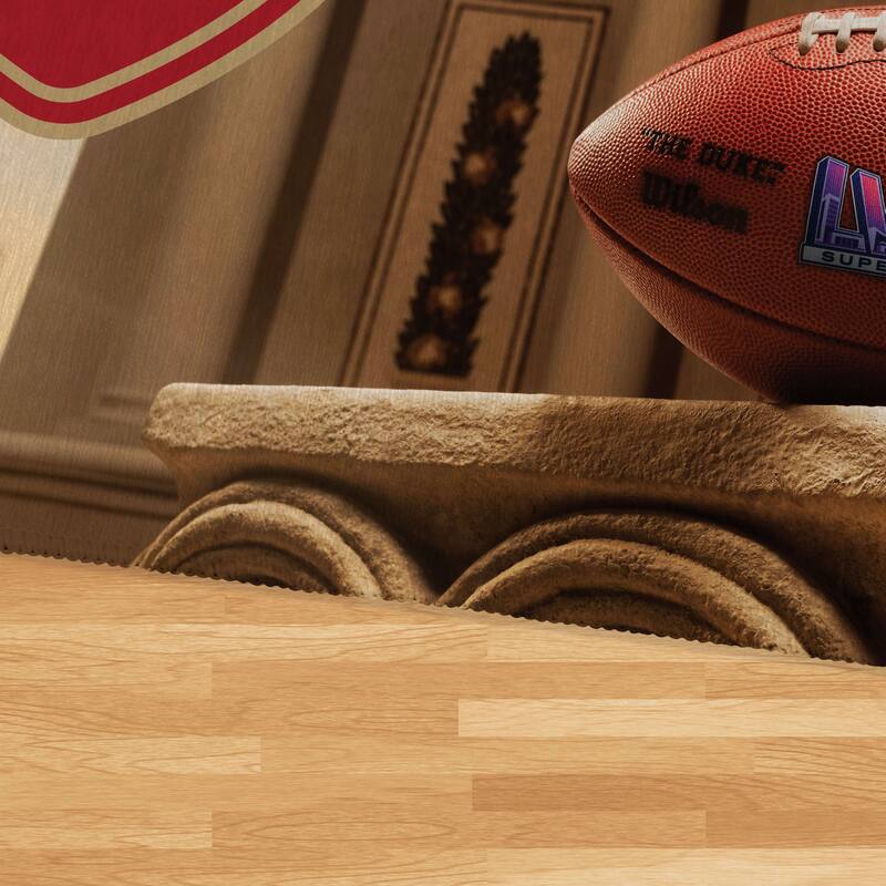 NFL San Francisco 49ERS SB58 Elite Champs Washable Rug - 36in x 62in