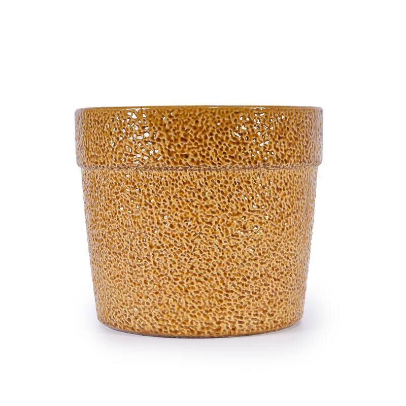 Anmytek Handmade Ceramic Planter Set of 3 for Orchids Indoor Plants