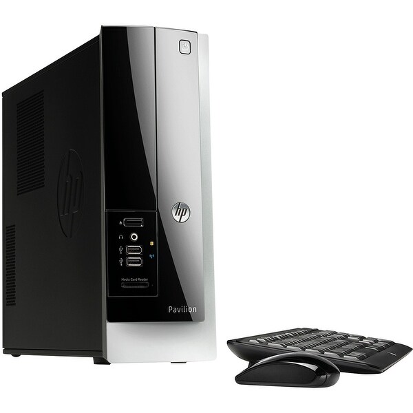 Manufacturer Refurbished - HP Pavilion 400-314 Slimline Desktop AMD E1-2500 1.4GHz 4GB 500GB Windows 10