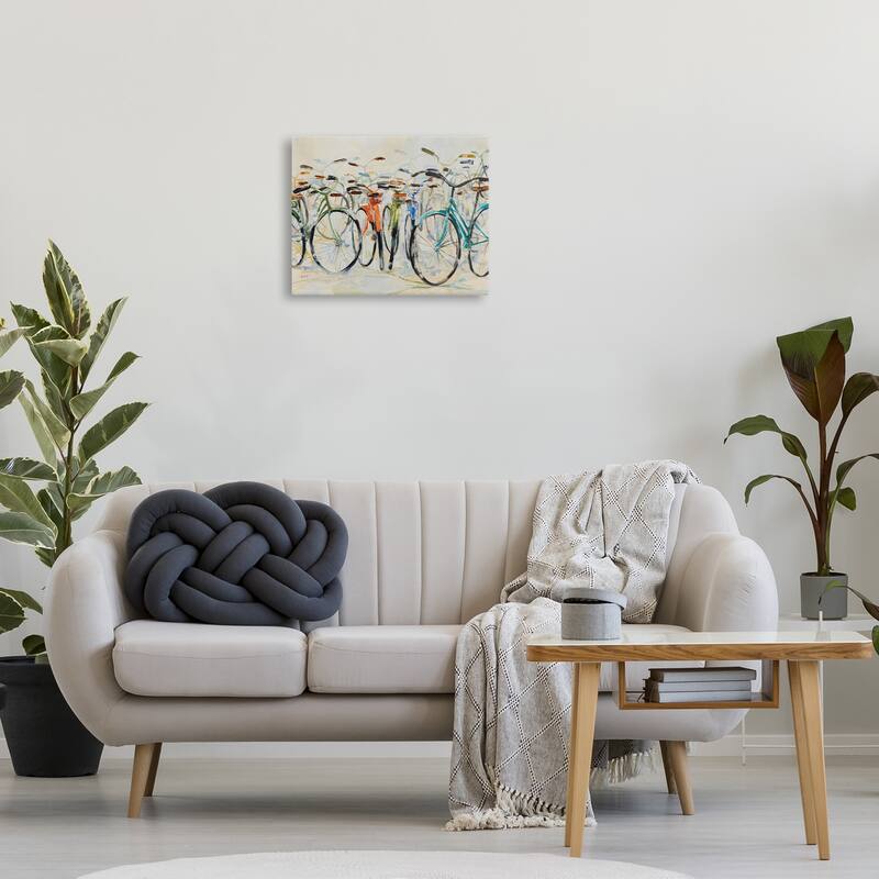 Stupell Abstract Expressive Bicycles Canvas Wall Art Design By Dusza