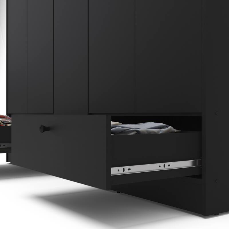 Polifurniture Denmark 5 Door Bedroom Armoire with 2 Drawers