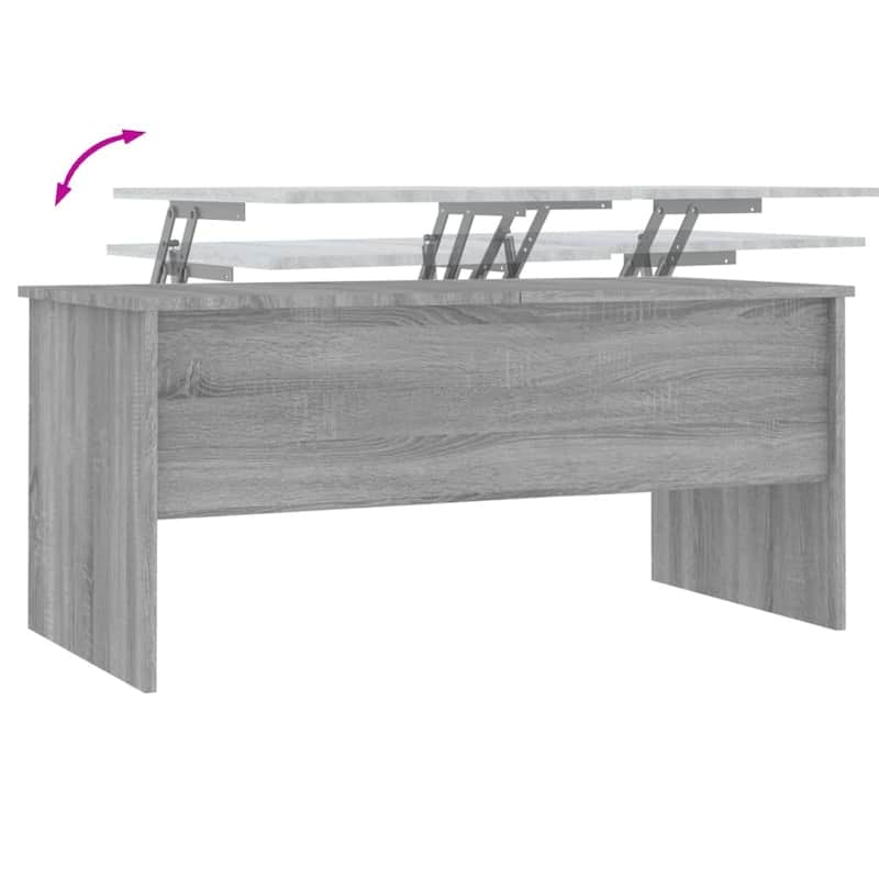 vidaXL Coffee Table Lift Top End Table Accent Side Sofa Table Engineered Wood - 40.2" x 19.9" x 18.3"