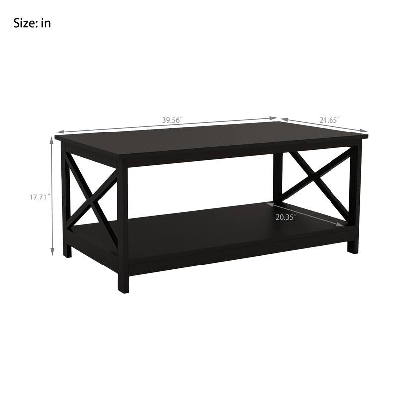 Black Coffee Table Center Table Rustic Sofa Side Table