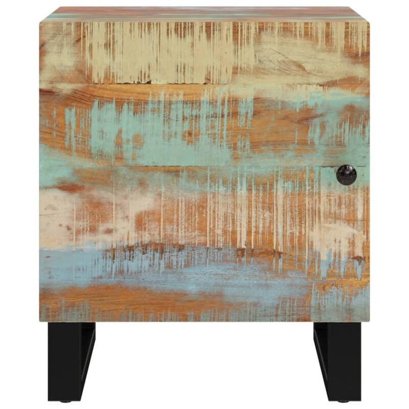 vidaXL Bedside Cabinet 15.7"x13"x18.1" Solid Wood