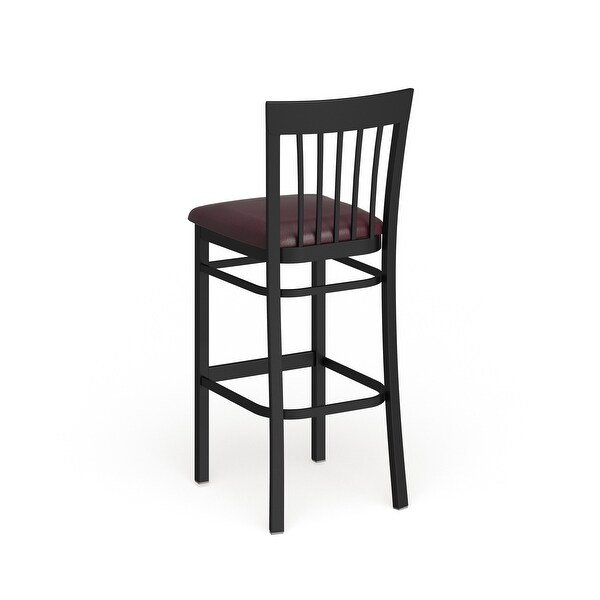School House Back Metal Restaurant Barstool 17.25