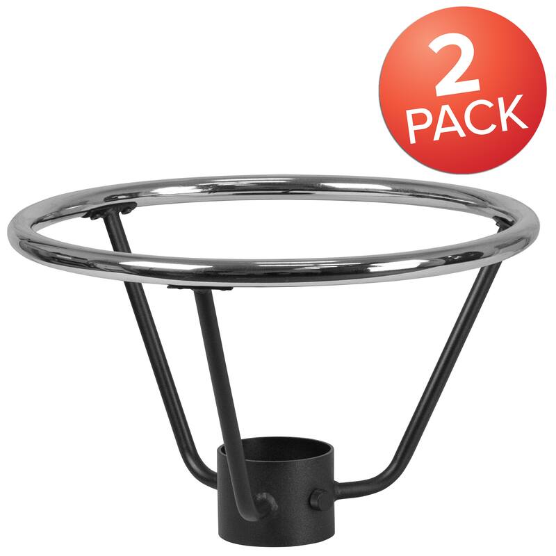 2Pk Bar Height Table Base Foot Ring with 4.25" Column Ring - 19.5" Diameter